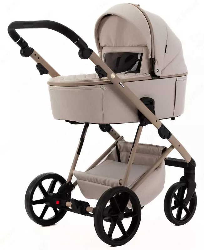 Bolalar aravachasi 2-in-1 "Adamex" Delta Natura DN-3-VANILLA (Polsha) Vanilla