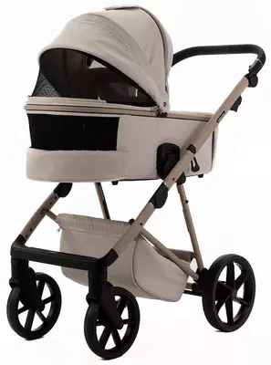 Bolalar aravachasi 2-in-1 "Adamex" Delta Natura DN-3-VANILLA (Polsha) Vanilla