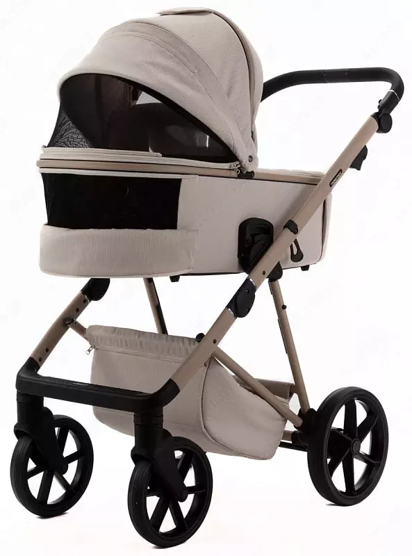 Bolalar aravachasi 2-in-1 "Adamex" Delta Natura DN-3-VANILLA (Polsha) Vanilla