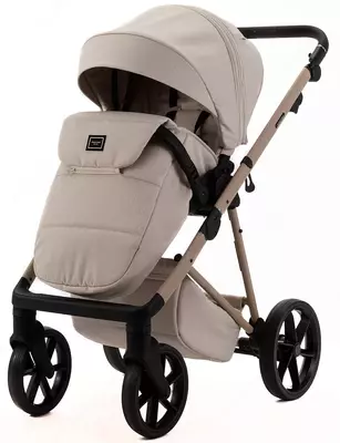 Bolalar aravachasi 2-in-1 "Adamex" Delta Natura DN-3-VANILLA (Polsha) Vanilla