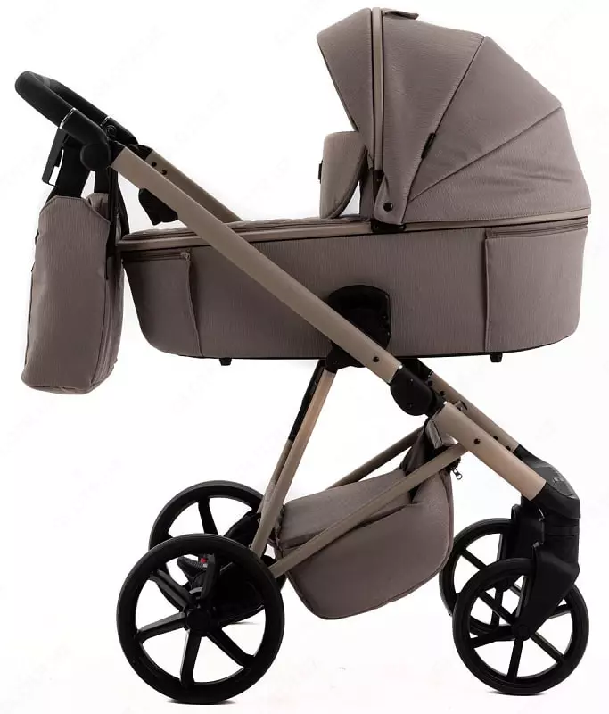 Детская коляска 2-в-1 "Adamex" Delta Natura DN-4-CAPPUCCINO (Польша) Капучино