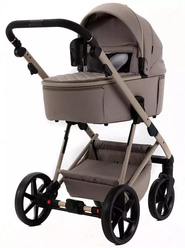 Детская коляска 2-в-1 "Adamex" Delta Natura DN-4-CAPPUCCINO (Польша) Капучино