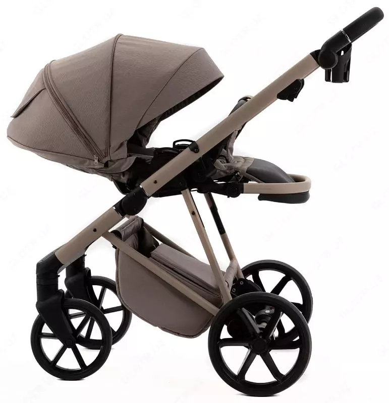 Детская коляска 2-в-1 "Adamex" Delta Natura DN-4-CAPPUCCINO (Польша) Капучино