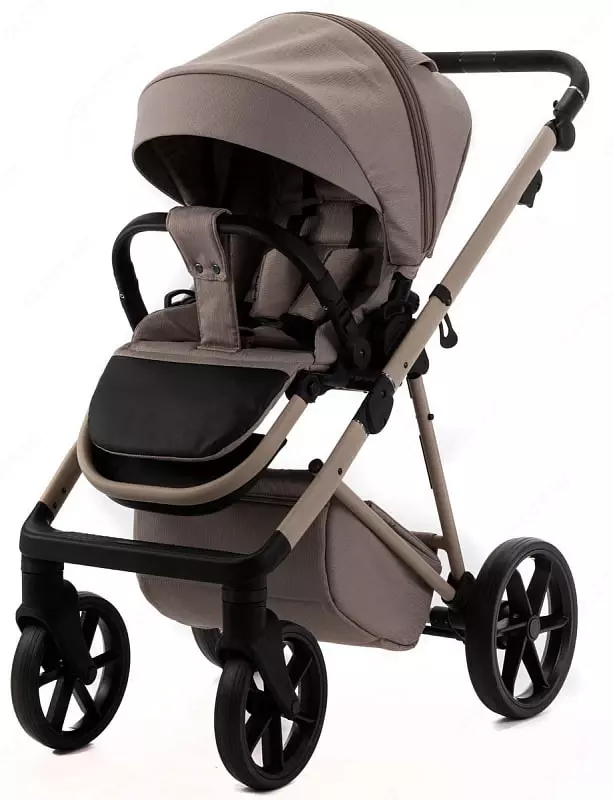 Детская коляска 2-в-1 "Adamex" Delta Natura DN-4-CAPPUCCINO (Польша) Капучино