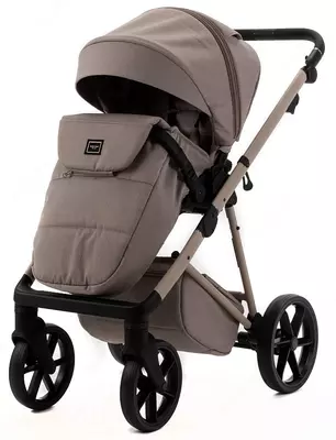 Детская коляска 2-в-1 "Adamex" Delta Natura DN-4-CAPPUCCINO (Польша) Капучино