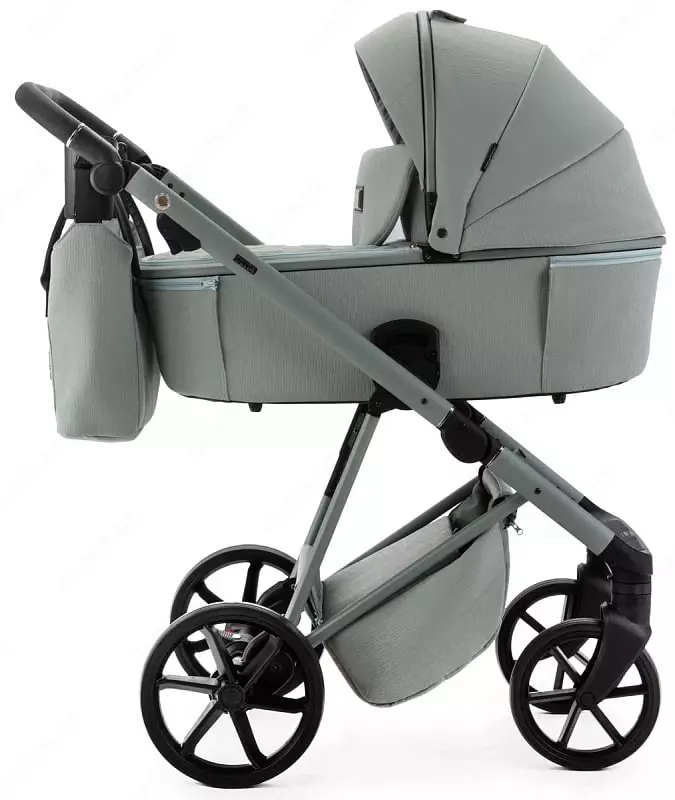 Детская коляска 2-в-1 "Adamex" Delta Natura DN-8-MINT (Польша) Мята