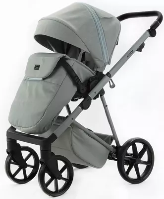 Детская коляска 2-в-1 "Adamex" Delta Natura DN-8-MINT (Польша) Мята