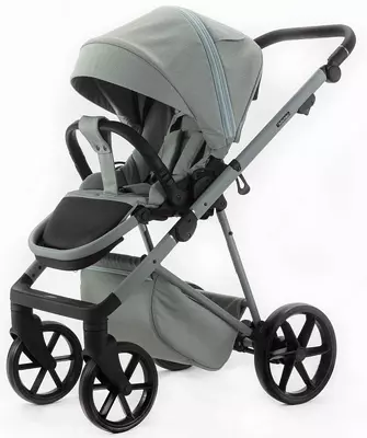 Детская коляска 2-в-1 "Adamex" Delta Natura DN-8-MINT (Польша) Мята