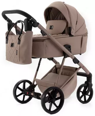 Bolalar aravachasi 2-in-1 "Adamex" Delta Natura DN-5-CAMEL (Polsha) Toʻq bej