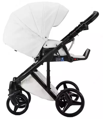 Bolalar aravachasi 2-in-1 "Adamex" Luciano Deluxe Q-107 (Polsha) Oq