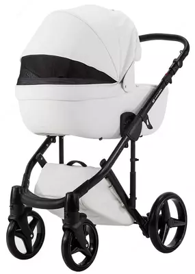 Bolalar aravachasi 2-in-1 "Adamex" Luciano Deluxe Q-107 (Polsha) Oq