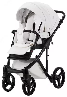 Bolalar aravachasi 2-in-1 "Adamex" Luciano Deluxe Q-107 (Polsha) Oq