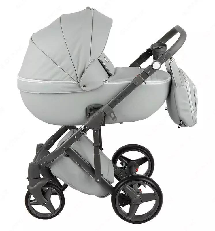 Bolalar aravachasi 2-in-1 "Adamex" Luciano Deluxe Q-101 (Polsha) Ochiq kulrang