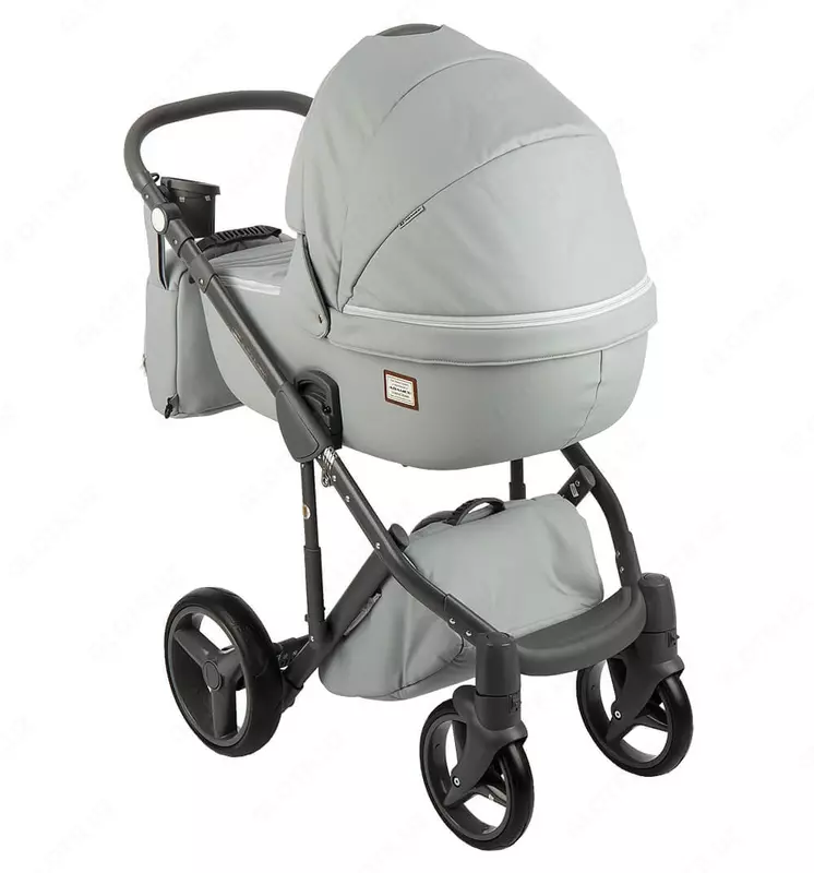 Bolalar aravachasi 2-in-1 "Adamex" Luciano Deluxe Q-101 (Polsha) Ochiq kulrang