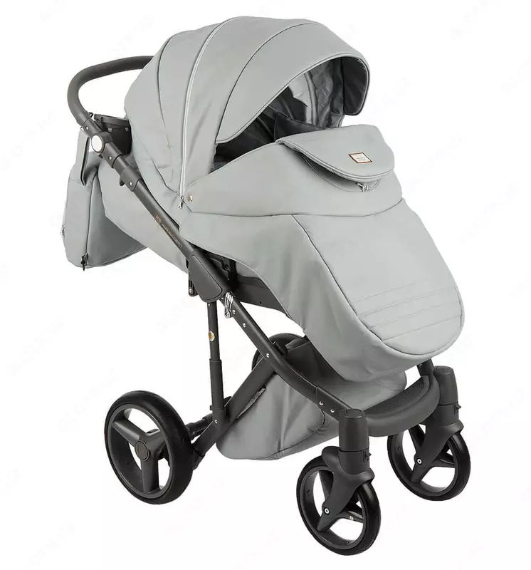 Bolalar aravachasi 2-in-1 "Adamex" Luciano Deluxe Q-101 (Polsha) Ochiq kulrang