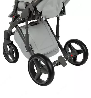 Детская коляска 2-в-1 "Adamex" Luciano Deluxe Q-101 (Польша) Светло-серая