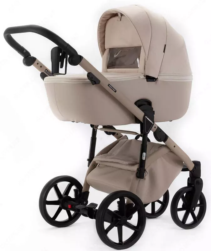 Детская коляска 2-в-1 "Adamex" ALFA NATURE Vanilla (Польша) Ваниль