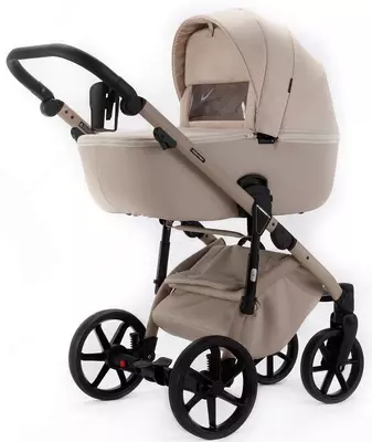 Детская коляска 2-в-1 "Adamex" ALFA NATURE Vanilla (Польша) Ваниль