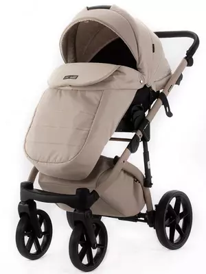 Детская коляска 2-в-1 "Adamex" ALFA NATURE Vanilla (Польша) Ваниль