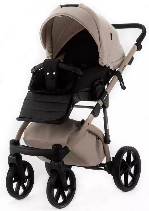 Детская коляска 2-в-1 "Adamex" ALFA NATURE Vanilla (Польша) Ваниль