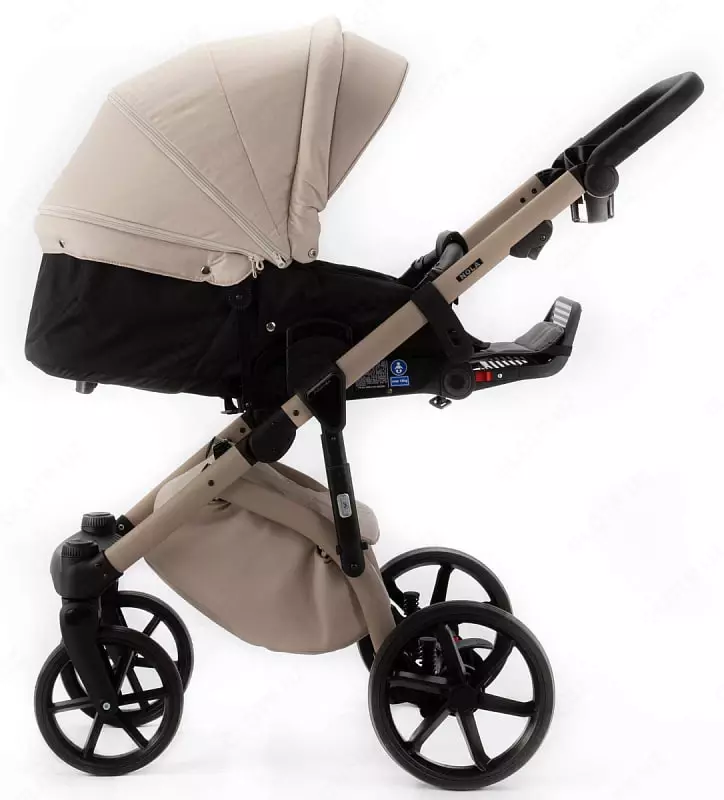 Детская коляска 2-в-1 "Adamex" ALFA NATURE Vanilla (Польша) Ваниль