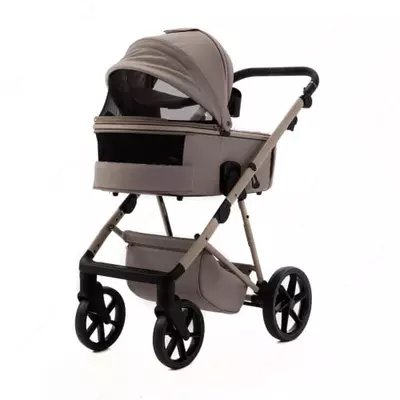 Детская коляска 2-в-1 "Adamex" ALFA NATURE Cappuccino (Польша) Капучино