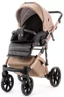 Детская коляска 2-в-1 "Adamex" ALFA NATURE Camel (Польша) Темно/бежевая - по запросу