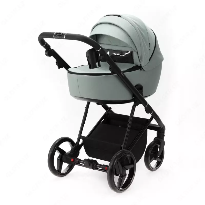 Детская коляска 2-в-1 "Adamex" Blanc Standart PS122 (Польша) Мята