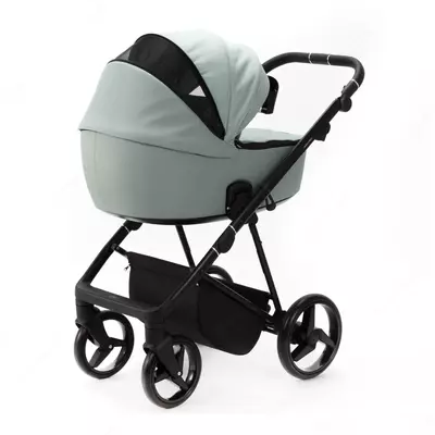 Детская коляска 2-в-1 "Adamex" Blanc Standart PS122 (Польша) Мята