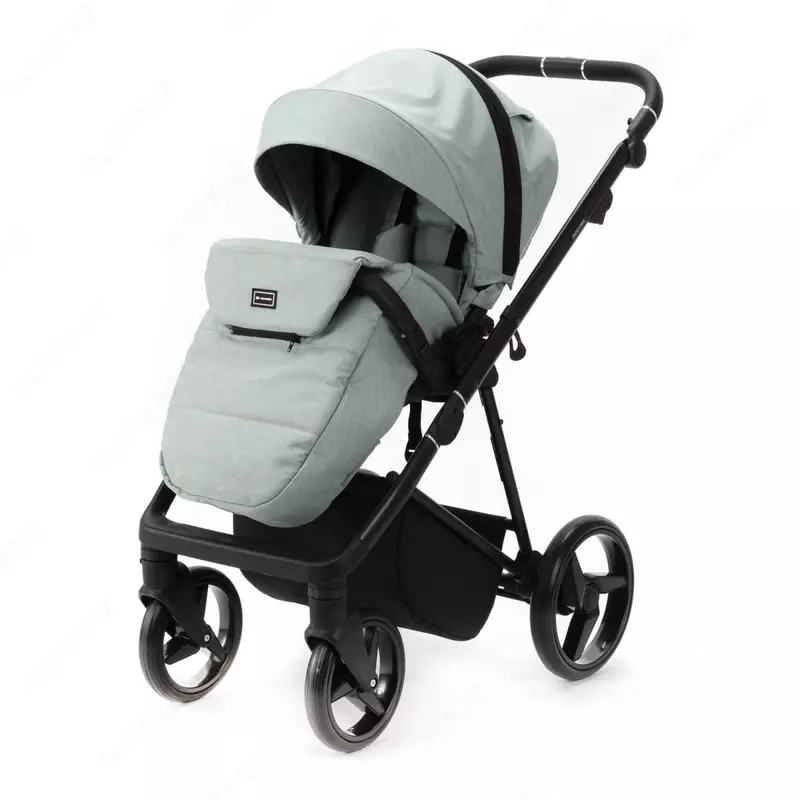 Детская коляска 2-в-1 "Adamex" Blanc Standart PS122 (Польша) Мята