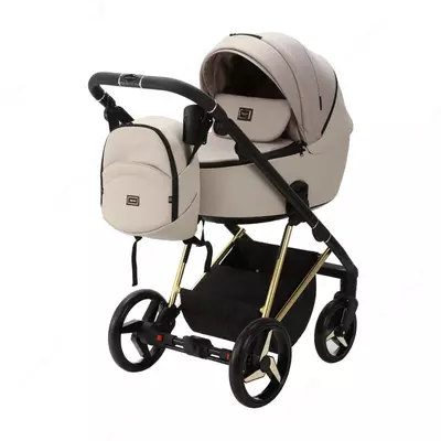 Bolalar aravachasi 2-in-1 "Adamex" BLANC Special Edition PS532 (Polsha) Bej