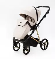 Детская коляска 2-в-1 "Adamex" BLANC Special Edition PS532 (Польша) Бежевая Только в розницу