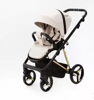 Детская коляска 2-в-1 "Adamex" BLANC Special Edition PS532 (Польша) Бежевая CHICCOBABY.UZ