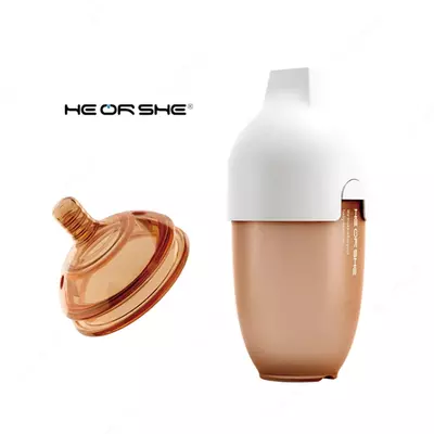 Бутылочка HEORSHE силиконовая антиколиковая белая 240мл