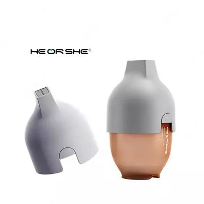 Бутылочка HEORSHE силиконовая антиколиковая серая 160 мл