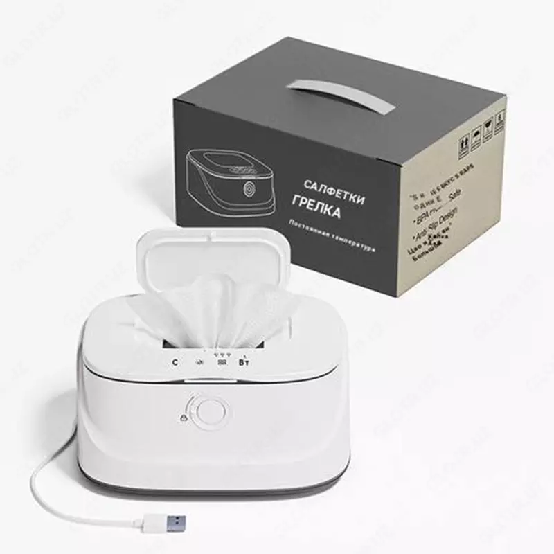 USB orqali isitiladigan salfetka qutisi