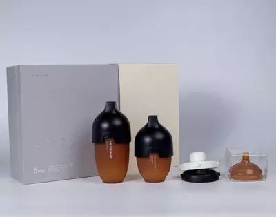 Премиальный подарочный набор детских бутылочек HEORSHE Ultra Wide Neck Premium Gift Set черный