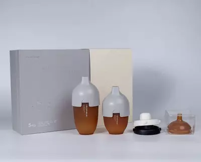 Премиальный подарочный набор детских бутылочек HEORSHE Ultra Wide Neck Premium Gift Set серый