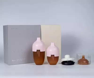 Премиальный подарочный набор детских бутылочек HEORSHE Ultra Wide Neck Premium Gift Set розовый