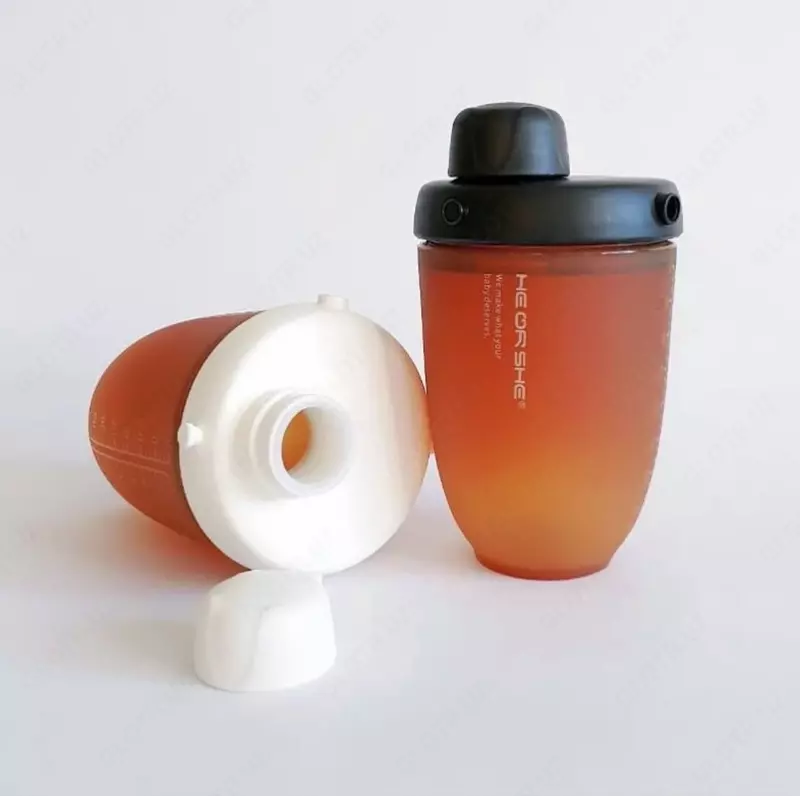 HEORSHE Ultra Wide Neck Premium sovg‘a to‘plami bolalar shishalari, pushti