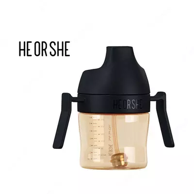 HEORSHE 210 ml og‘iz parvarishi uchun suvsizlantirmaydigan stakan, qora