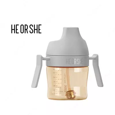 Поильник-непроливайка для ухода за полостью рта 210мл HEORSHE серая