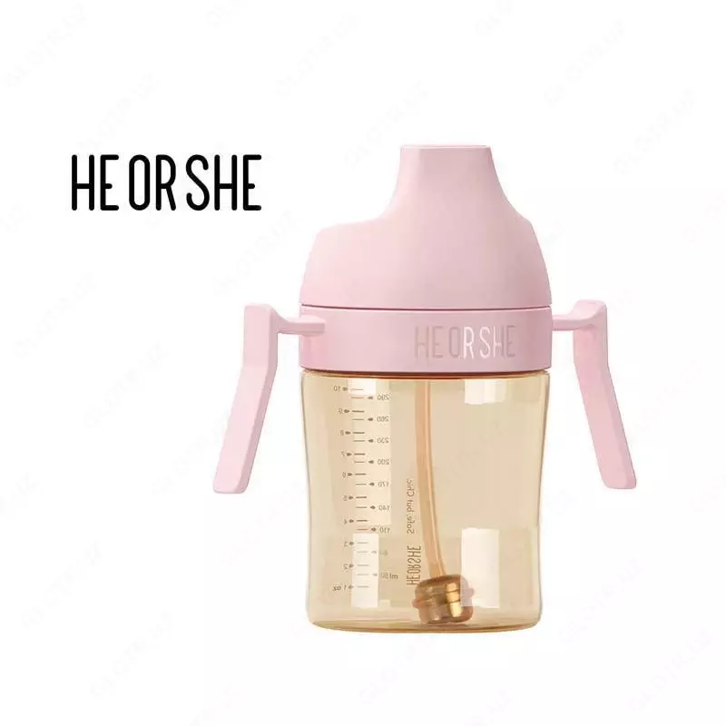 HEORSHE 300 ml og‘iz parvarishi uchun suvsizlantirmaydigan stakan, pushti
