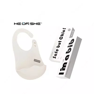 Нагрудник слюнявчик HEORSHE белый