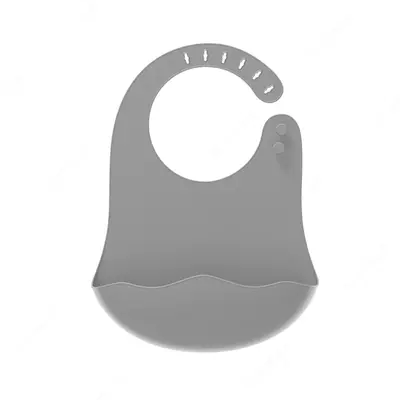 Нагрудник слюнявчик HEORSHE серый