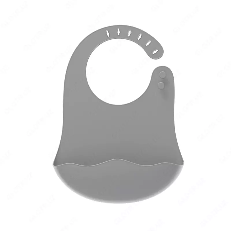 Нагрудник слюнявчик HEORSHE серый