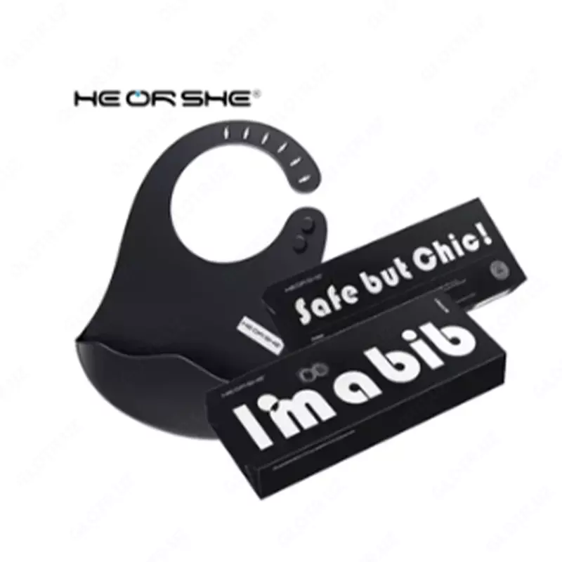 Нагрудник слюнявчик HEORSHE черный