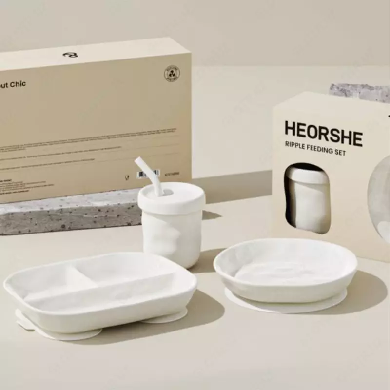 HEORSHE chaqaloqlarni oziqlantirish to‘plami, oq