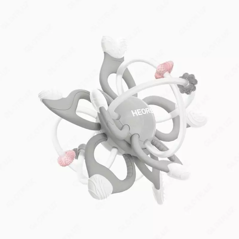 Прорезыватель для зубов HEORSHE space светло-серый