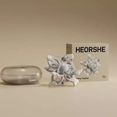 Прорезыватель для зубов HEORSHE space светло-серый